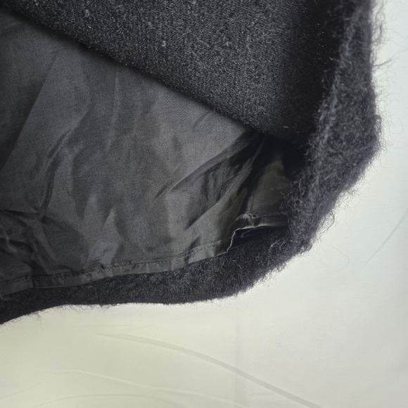 Caractere Mohair Wool Blend Mini Skirt, Made in Italy, Black, Size‎ UK 10 US 12 - Picture 3 of 10